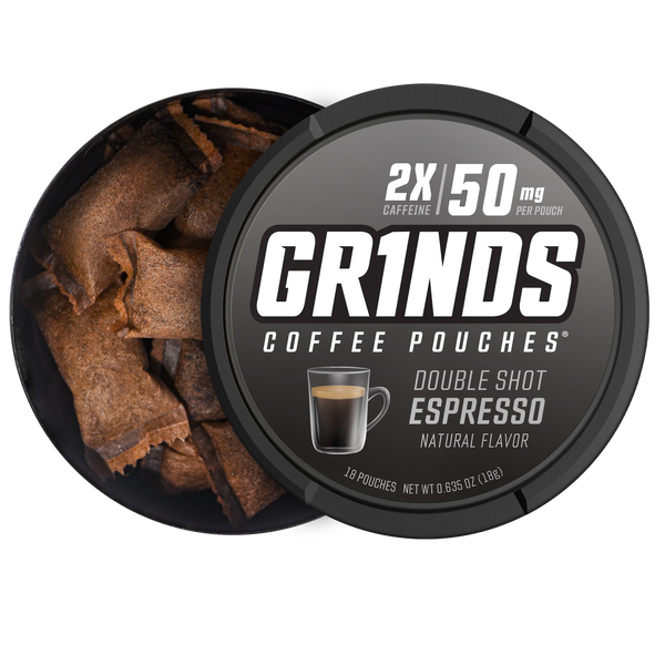 Energy &amp; Tobacco Alternative | Grinds Coffee Pouches | Double Shot 