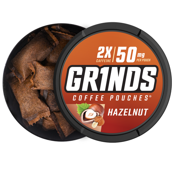 Energy &amp; Tobacco Alternative | Grinds Coffee Pouches | Hazelnut